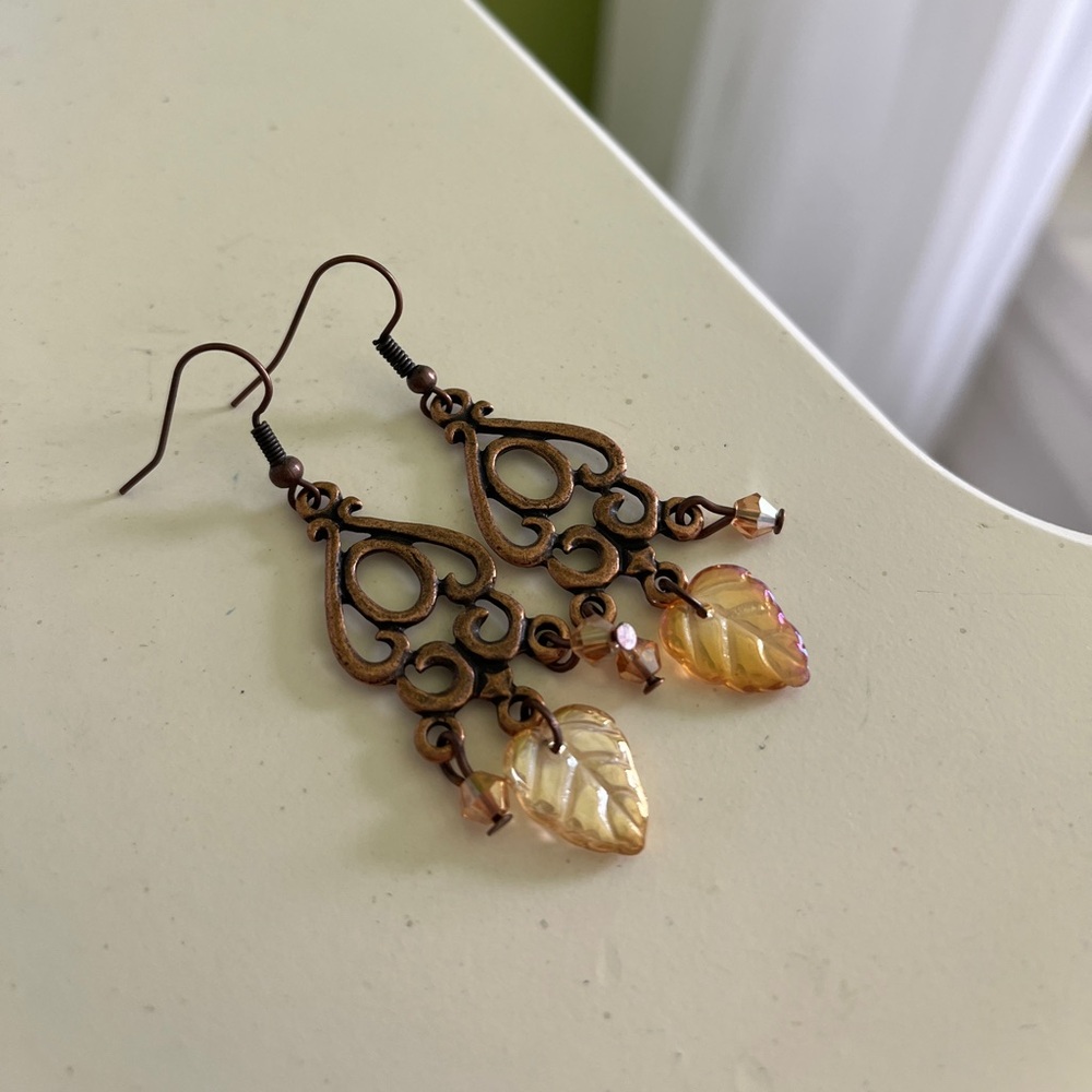 Handmade autumn earrings